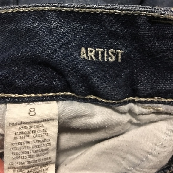 American Eagle women’s artist jeans sz 8 - Picture 4 of 5